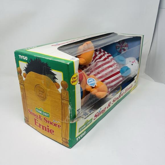 NEW IN BOX Vintage TYCO 1996 Sing and Snore ERNIE Sesame Street Collector Item - Picture 2 of 6
